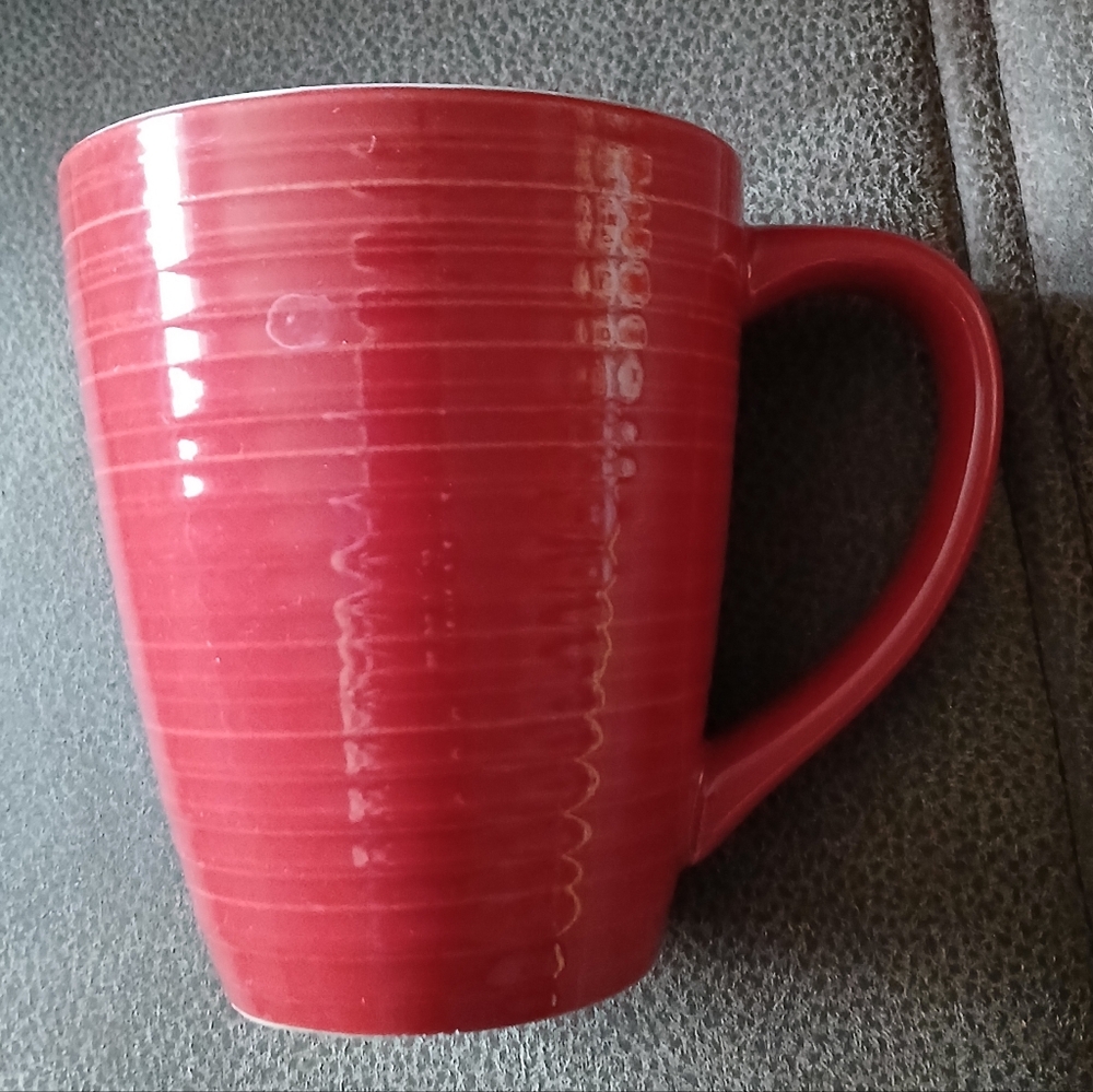 Corning Ware Etch Stoneware Mug Coffee Cup Burgundy, Maroon